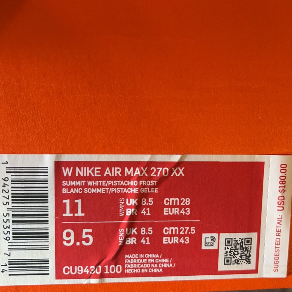 Nike Air Max 270 XX Ladies Sneaker - Picture 10 of 10